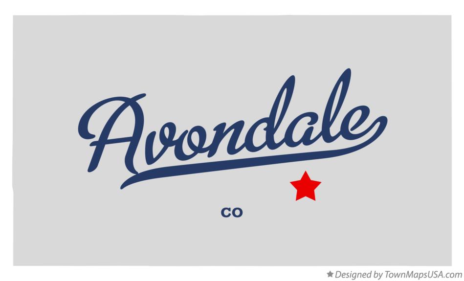 Map of Avondale Colorado CO