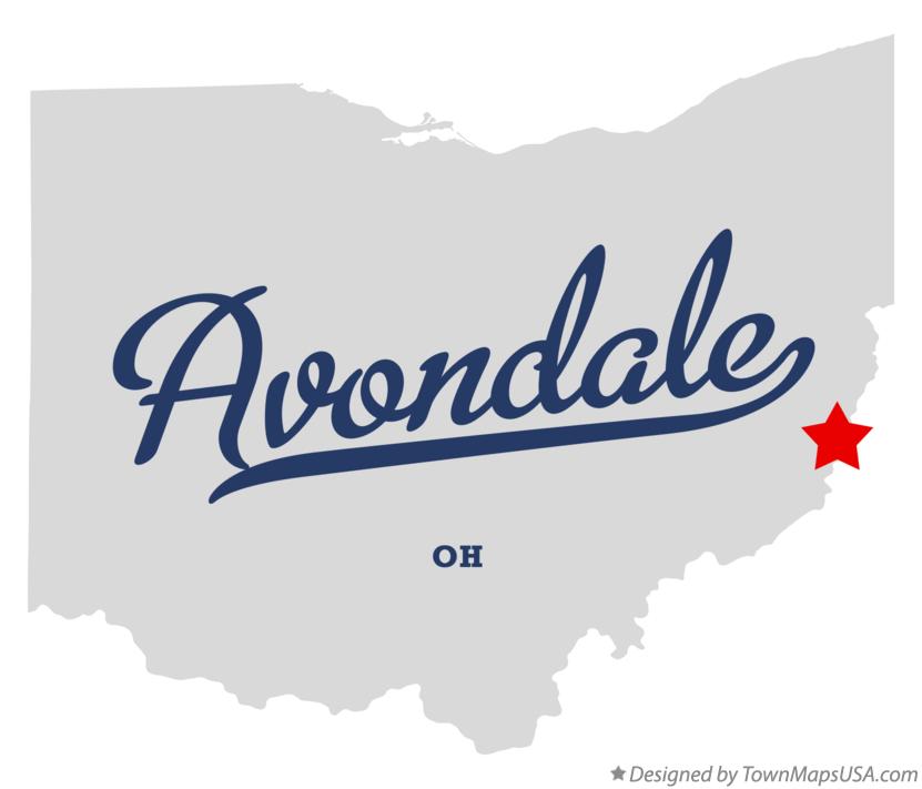 Map of Avondale Ohio OH