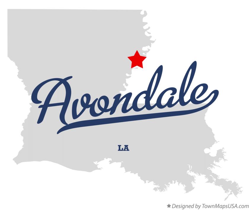 Map of Avondale Louisiana LA
