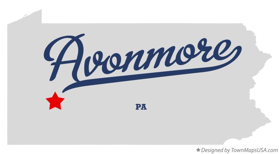 Map of Avonmore Pennsylvania PA