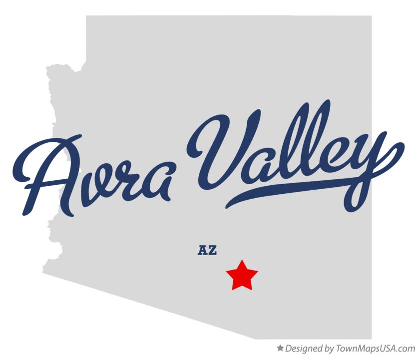 Map of Avra Valley Arizona AZ