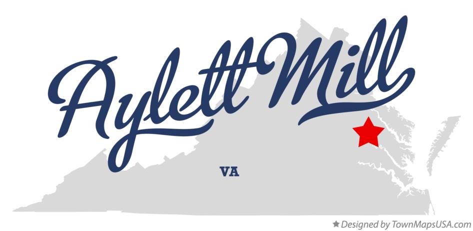 Map of Aylett Mill Virginia VA