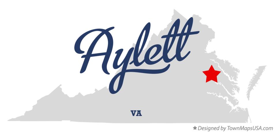 Map of Aylett Virginia VA