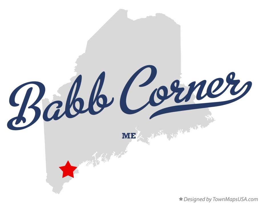 Map of Babb Corner Maine ME