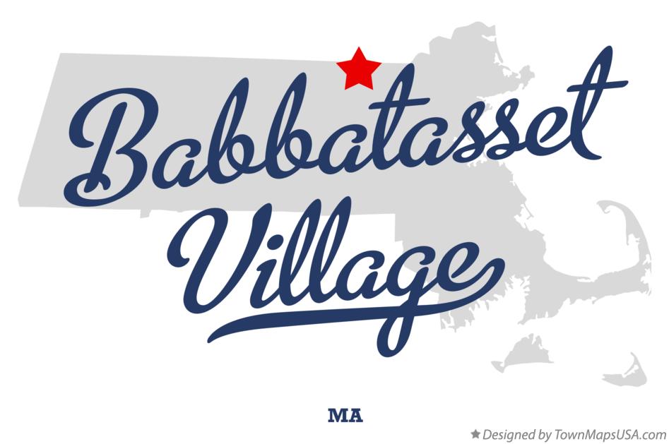 Map of Babbatasset Village Massachusetts MA