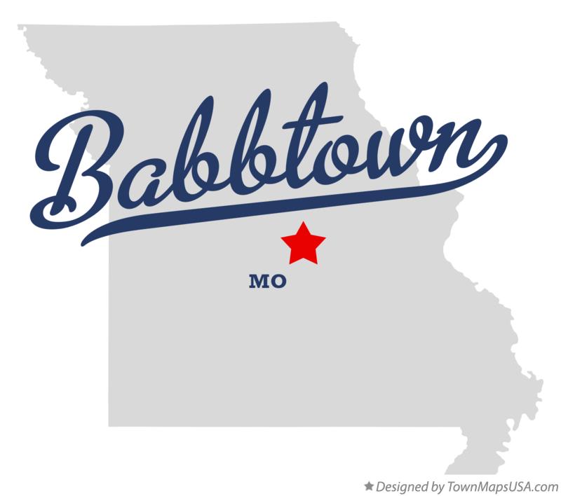Map of Babbtown Missouri MO