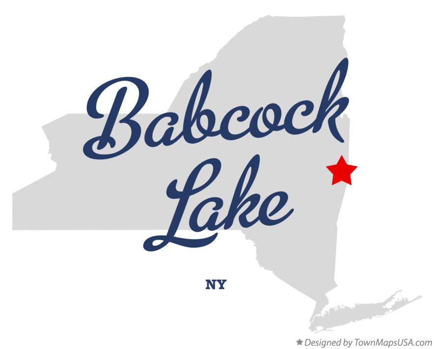 Map of Babcock Lake New York NY