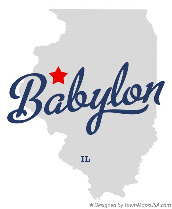 Map of Babylon Illinois IL