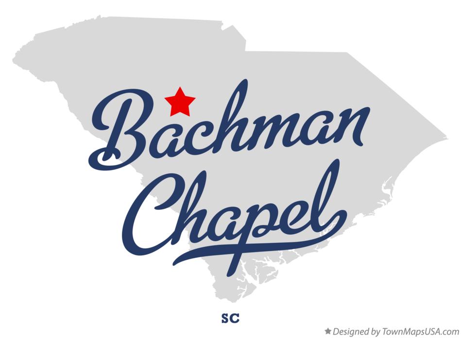 Map of Bachman Chapel South Carolina SC