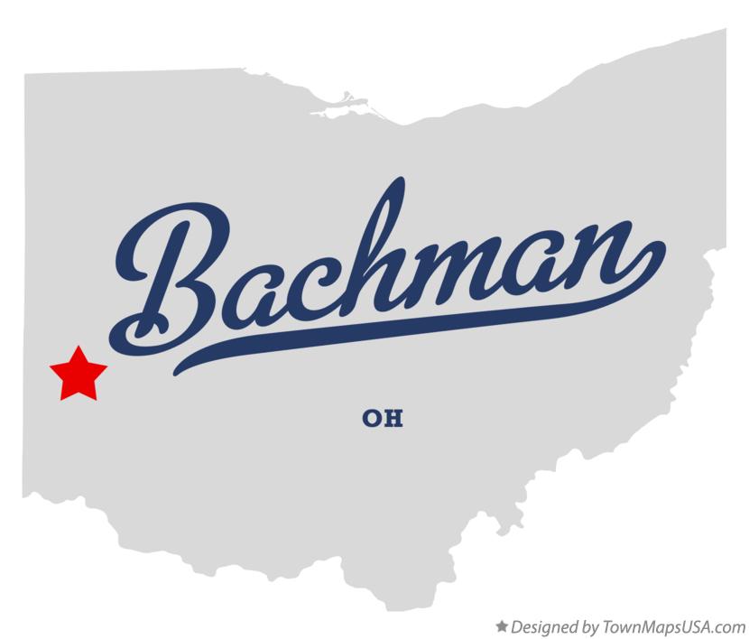 Map of Bachman Ohio OH