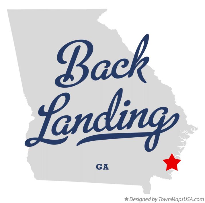 Map of Back Landing Georgia GA