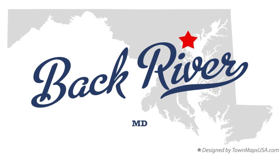 Map of Back River Maryland MD