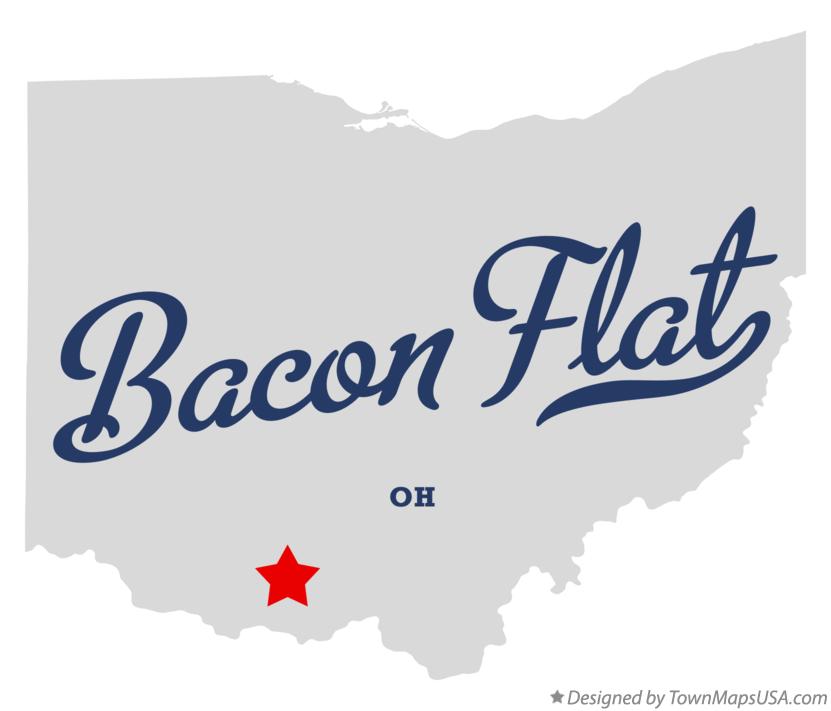 Map of Bacon Flat Ohio OH