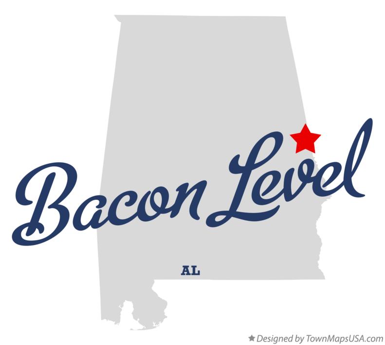 Map of Bacon Level Alabama AL