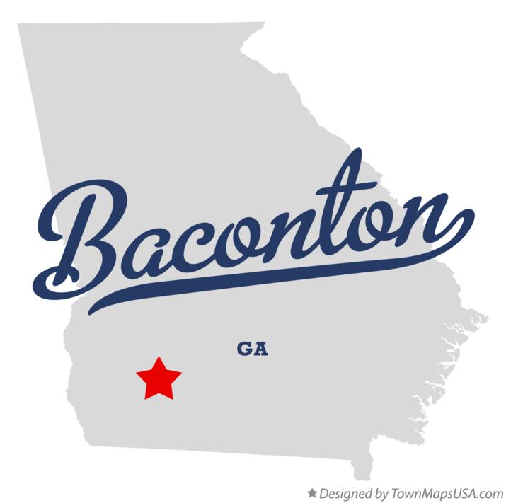 Map of Baconton Georgia GA