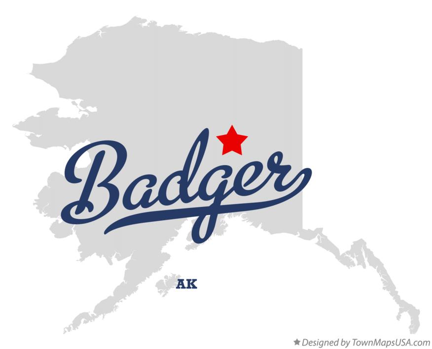 Map of Badger Alaska AK