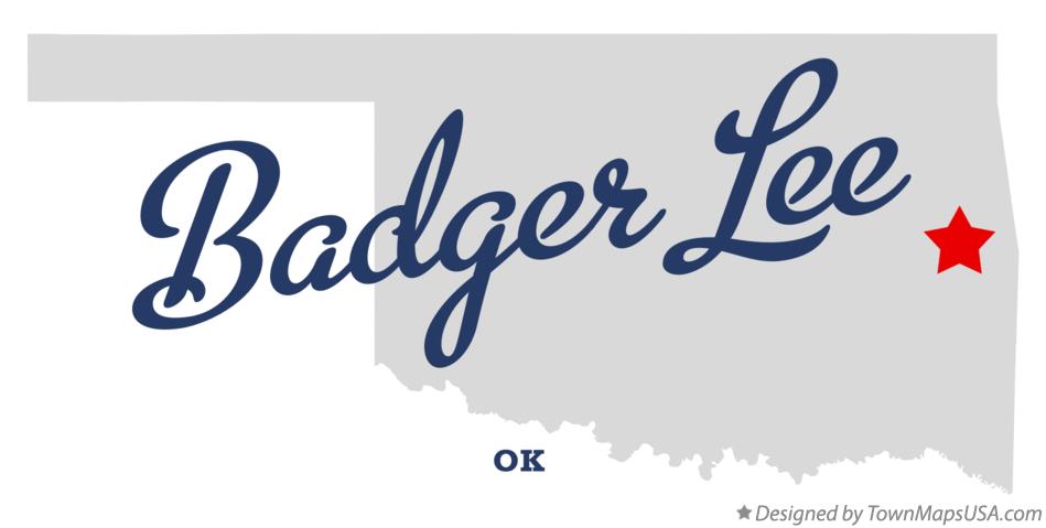 Map of Badger Lee Oklahoma OK