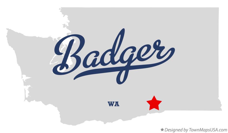 Map of Badger Washington WA