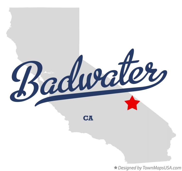 Map of Badwater California CA