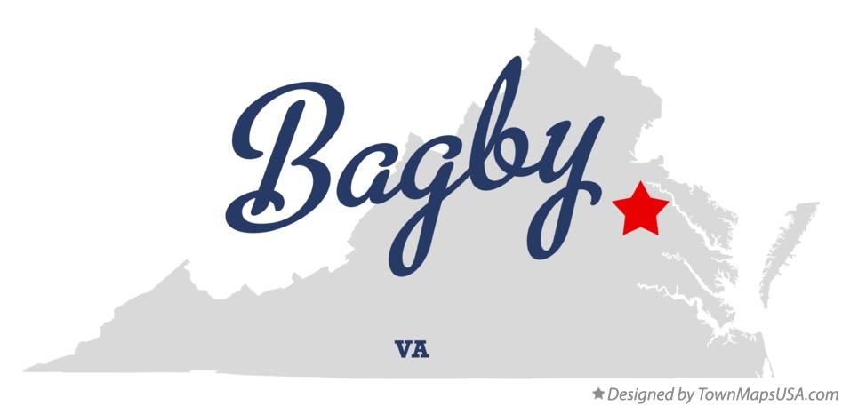 Map of Bagby Virginia VA