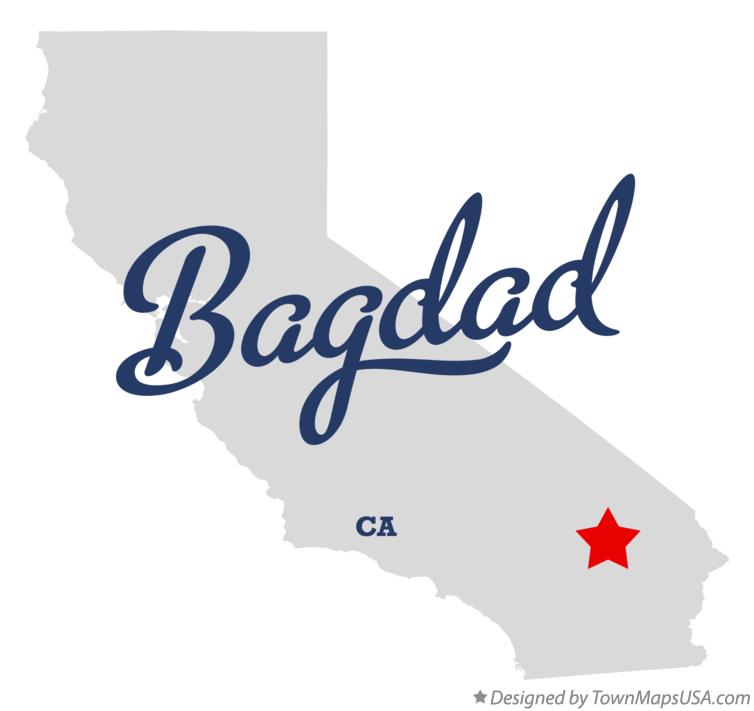 Map of Bagdad California CA