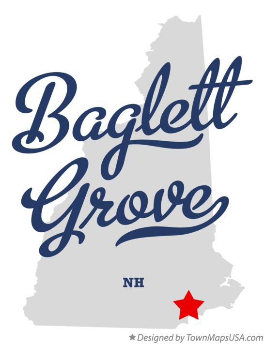 Map of Baglett Grove New Hampshire NH