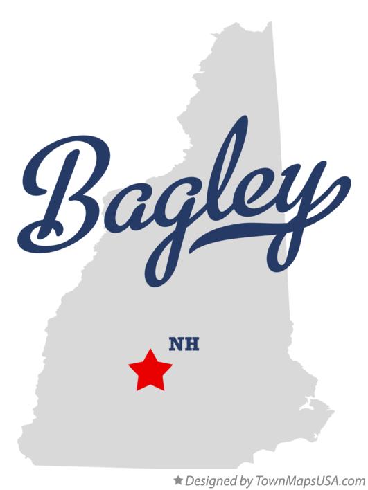 Map of Bagley New Hampshire NH