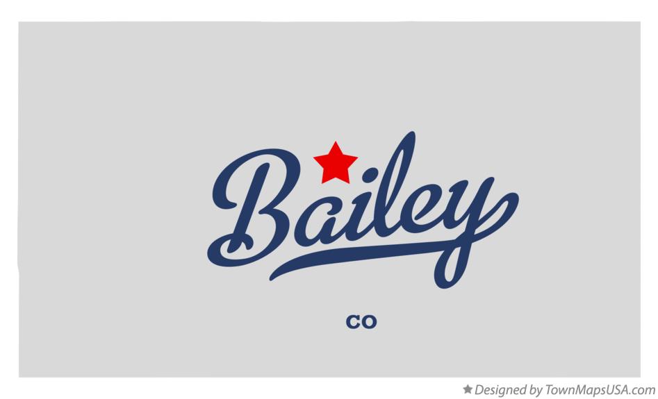Map of Bailey Colorado CO