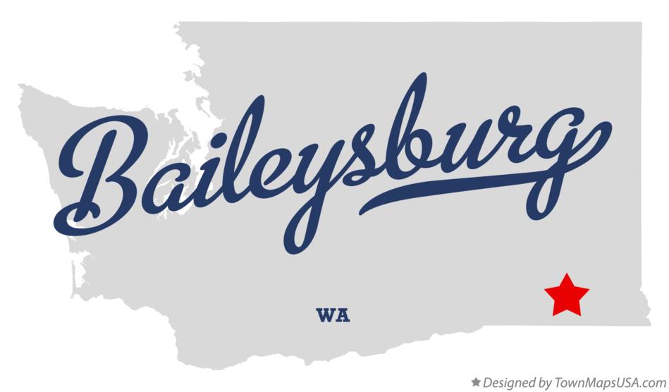 Map of Baileysburg Washington WA