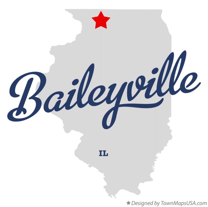 Map of Baileyville Illinois IL