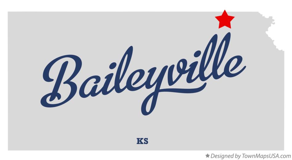 Map of Baileyville Kansas KS
