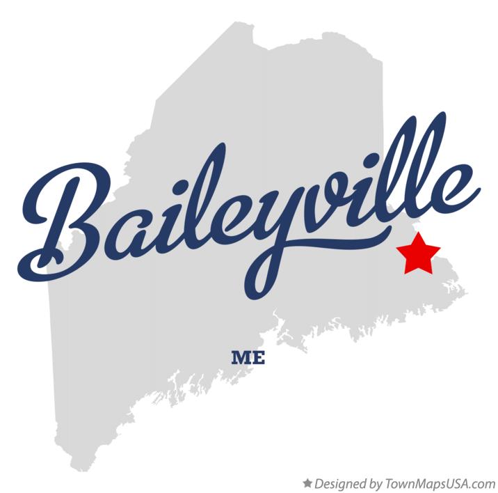 Map of Baileyville Maine ME