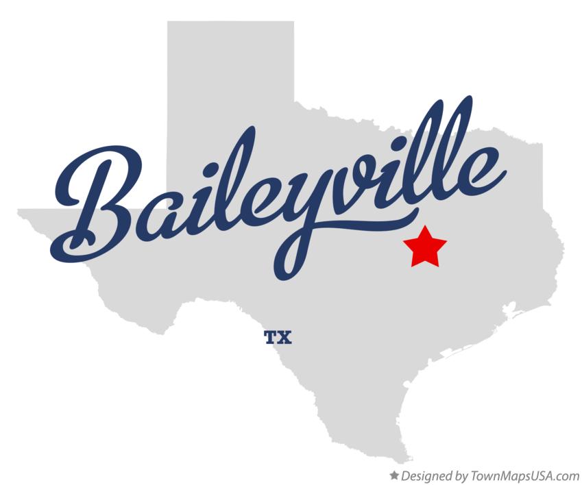 Map of Baileyville Texas TX