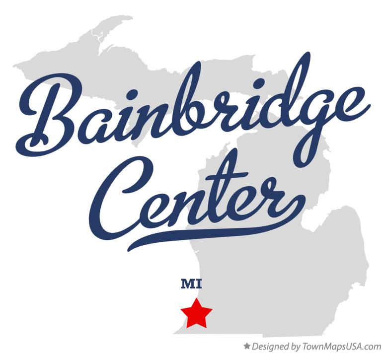 Map of Bainbridge Center Michigan MI