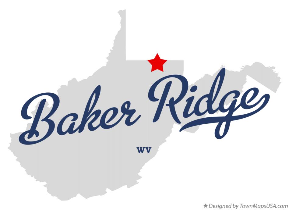 Map of Baker Ridge West Virginia WV
