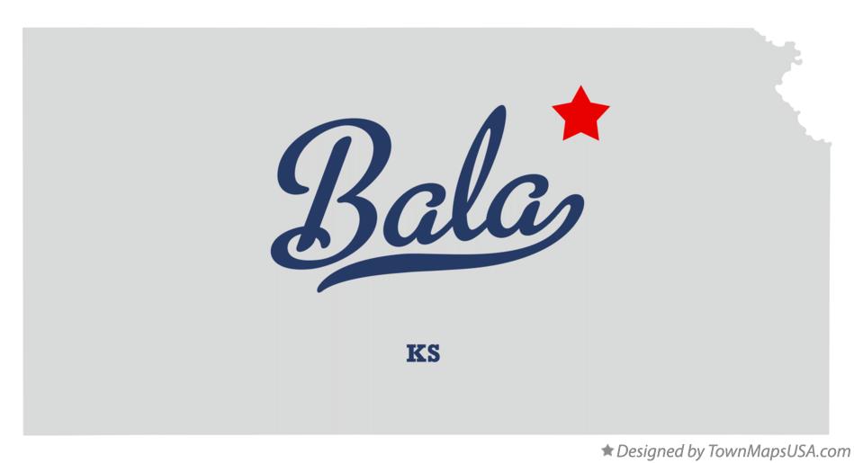 Map of Bala Kansas KS