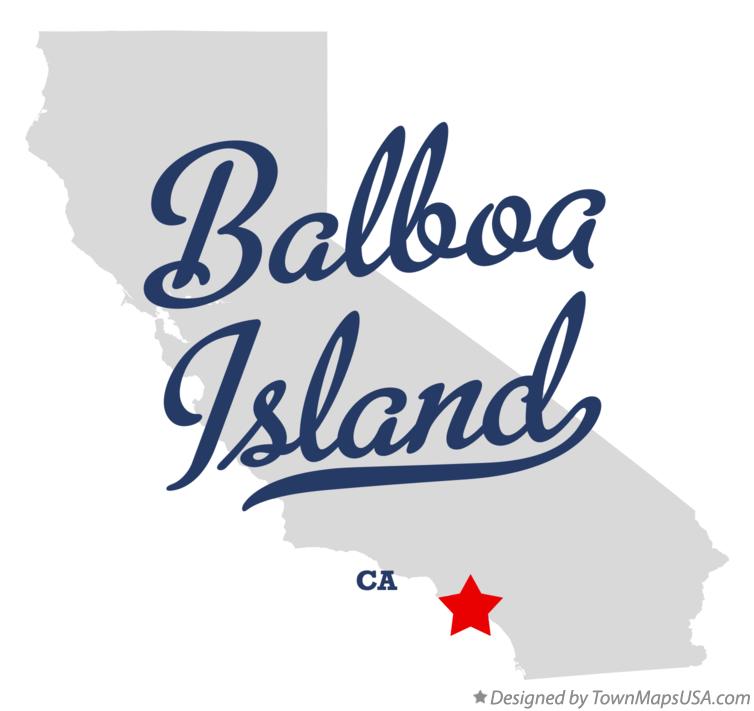 Map of Balboa Island California CA