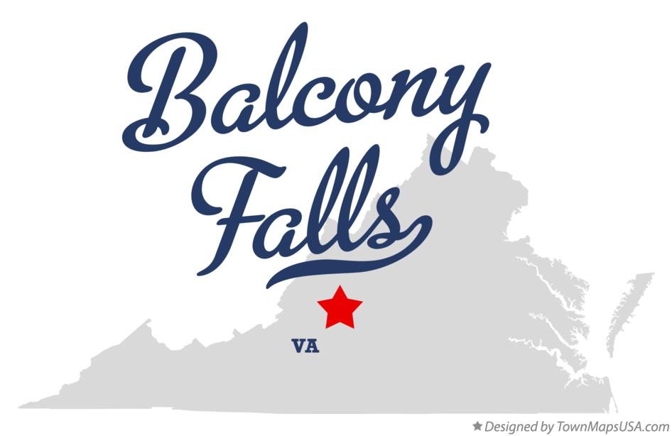 Map of Balcony Falls Virginia VA