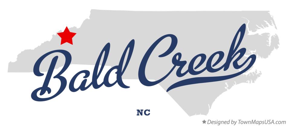 Map of Bald Creek North Carolina NC