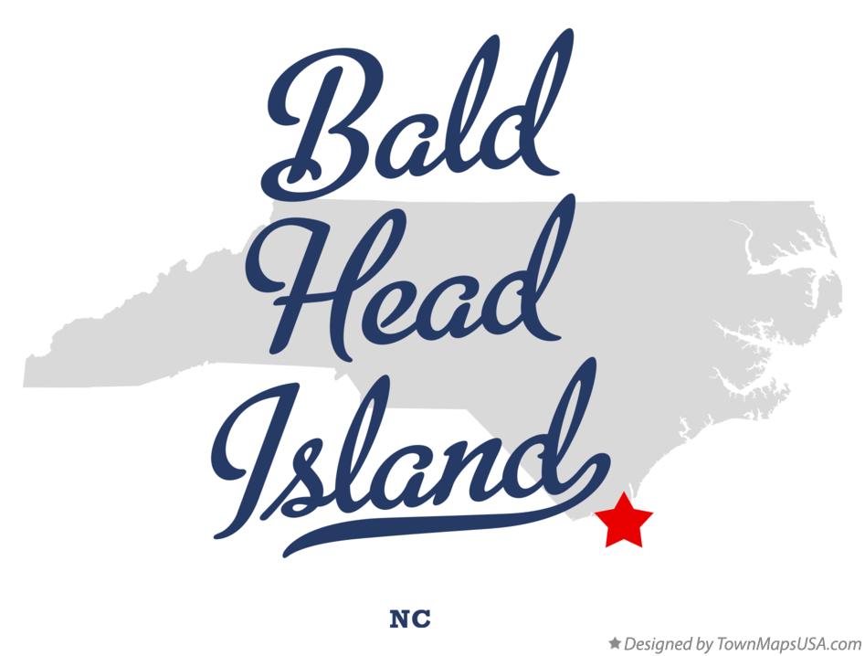 Map of Bald Head Island North Carolina NC