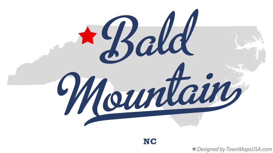 Map of Bald Mountain North Carolina NC
