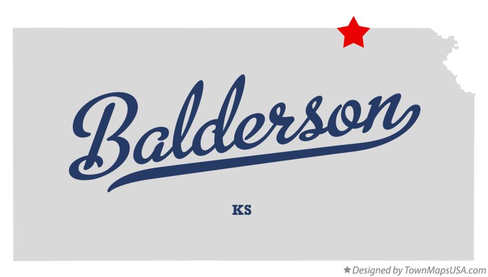 Map of Balderson Kansas KS