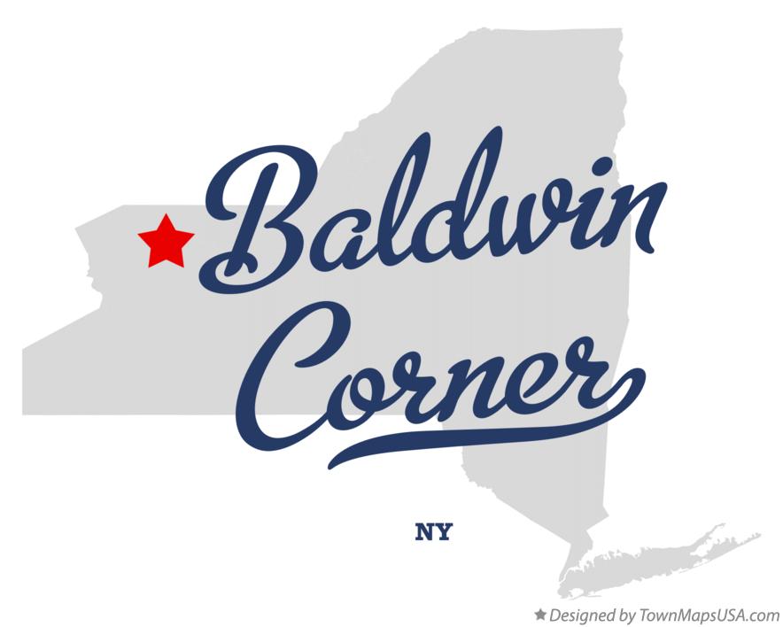 Map of Baldwin Corner New York NY