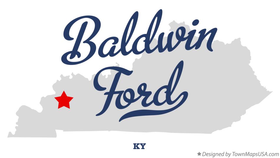 Map of Baldwin Ford Kentucky KY