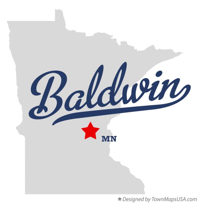 Map of Baldwin Minnesota MN