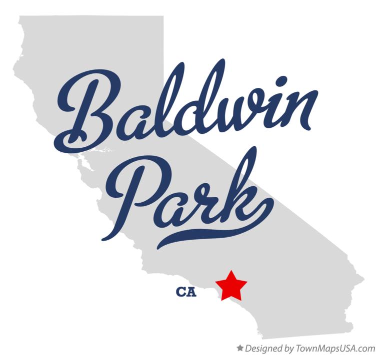 Map of Baldwin Park California CA