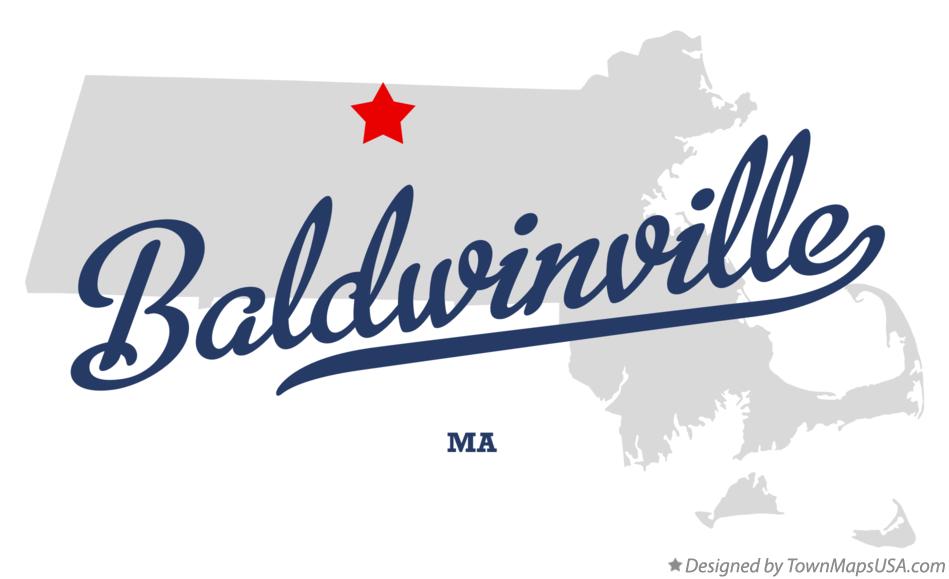Map of Baldwinville Massachusetts MA