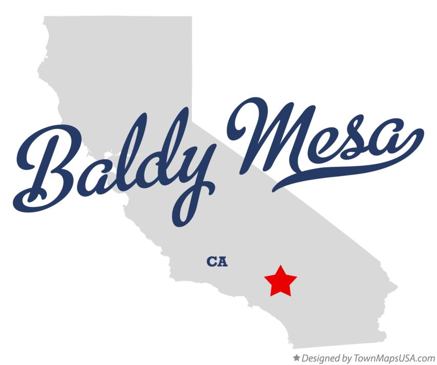 Map of Baldy Mesa California CA