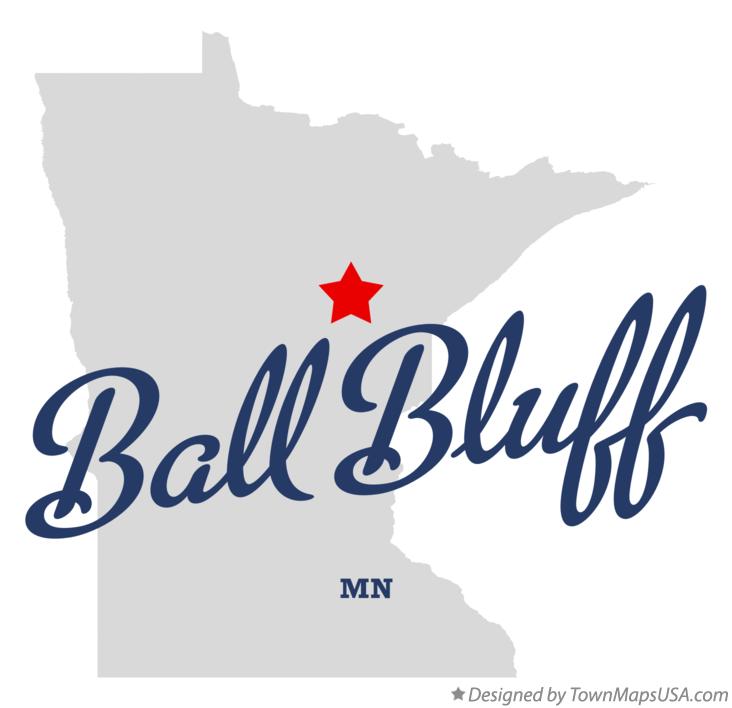 Map of Ball Bluff Minnesota MN