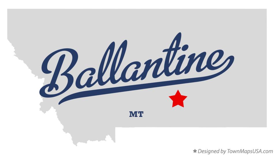 Map of Ballantine Montana MT